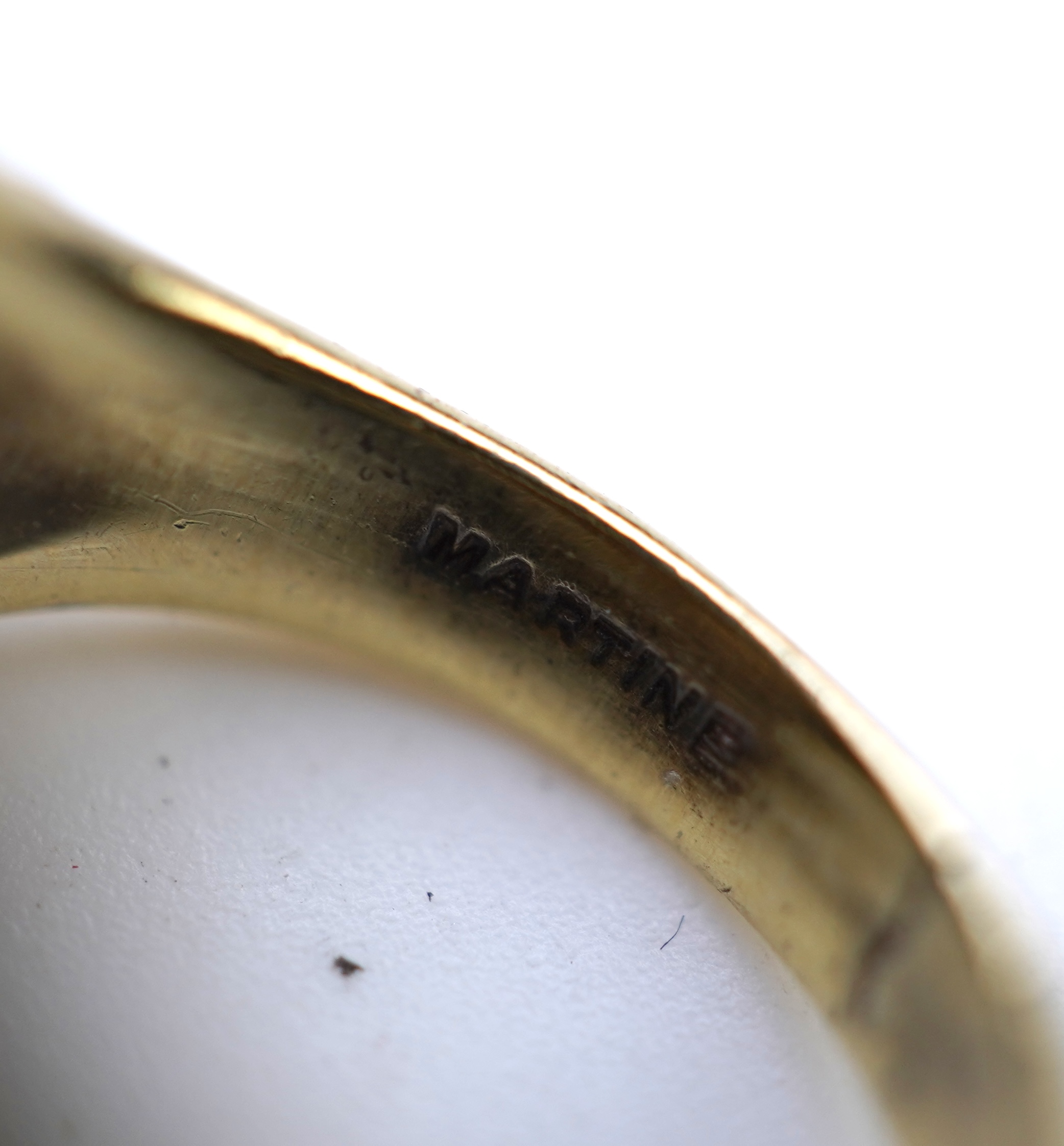 Martine, an enamel and diamond ring